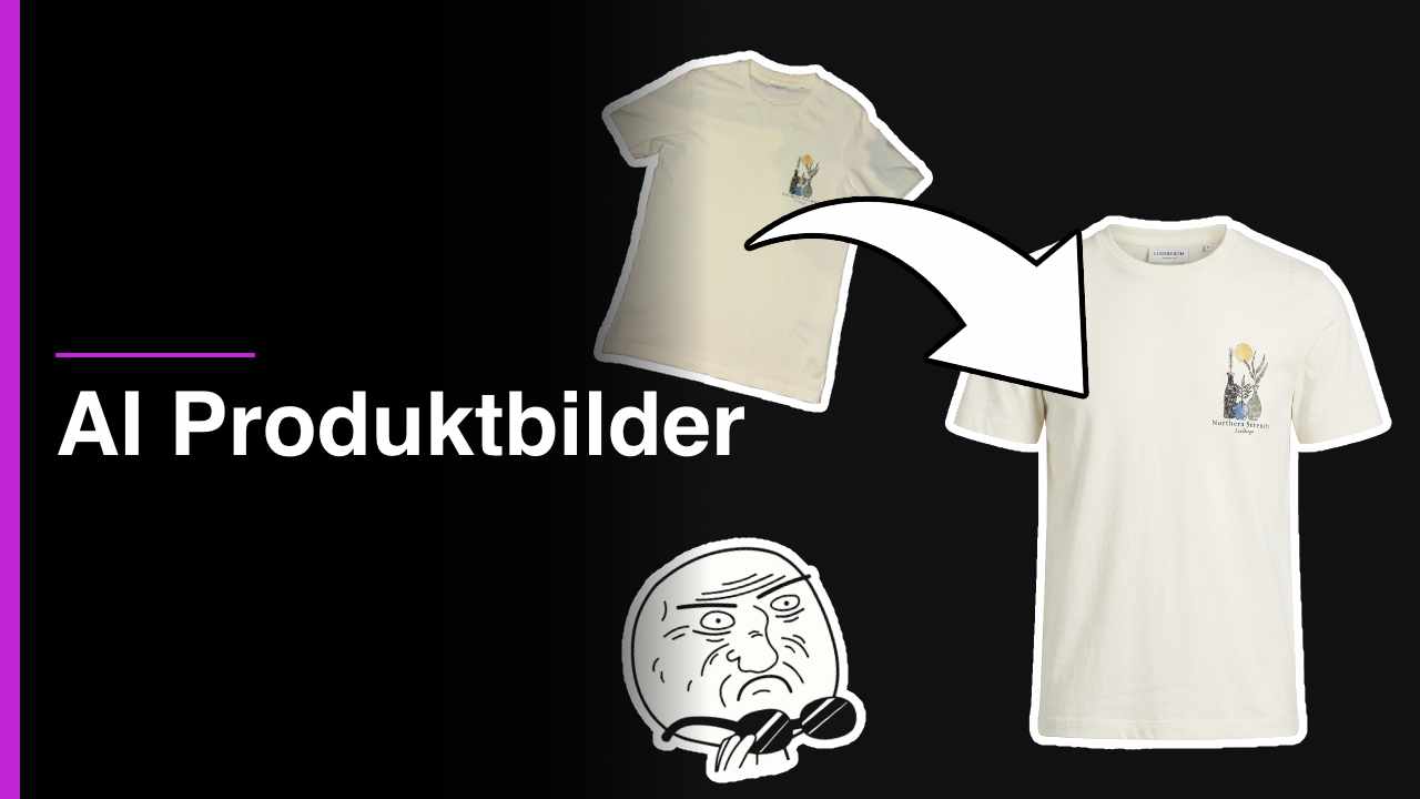 Titelbild mit Vorher - Nachher Vergleich eines T-Shirts